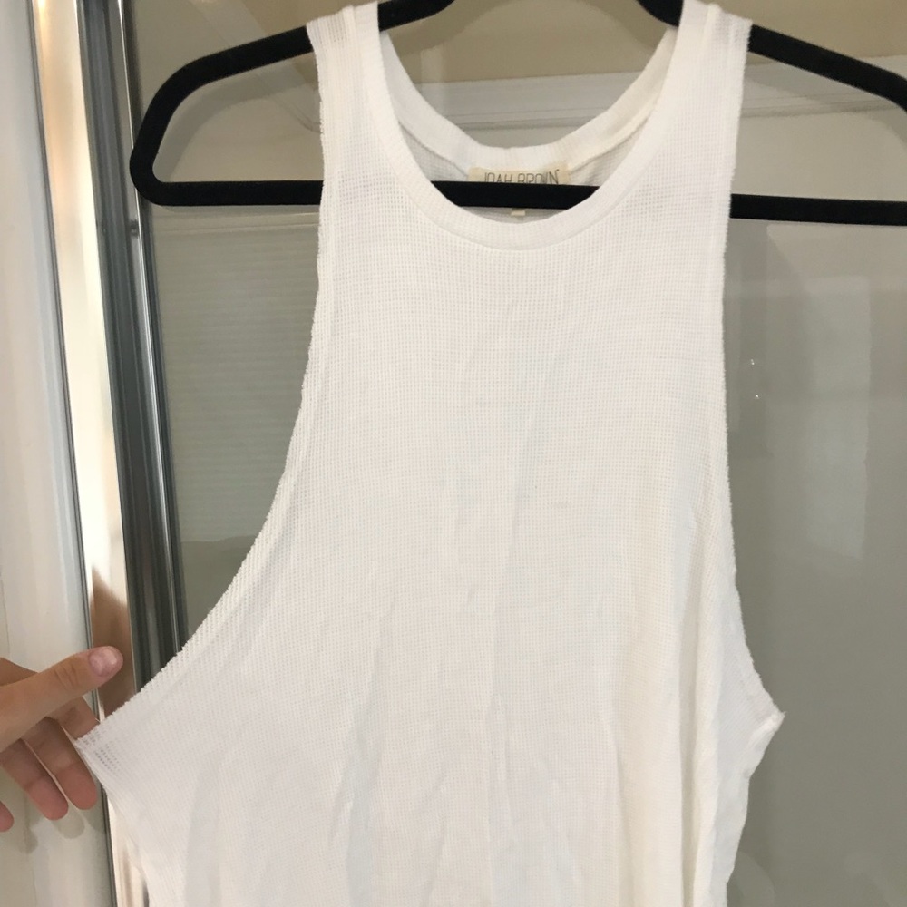 White flowy summer tank
